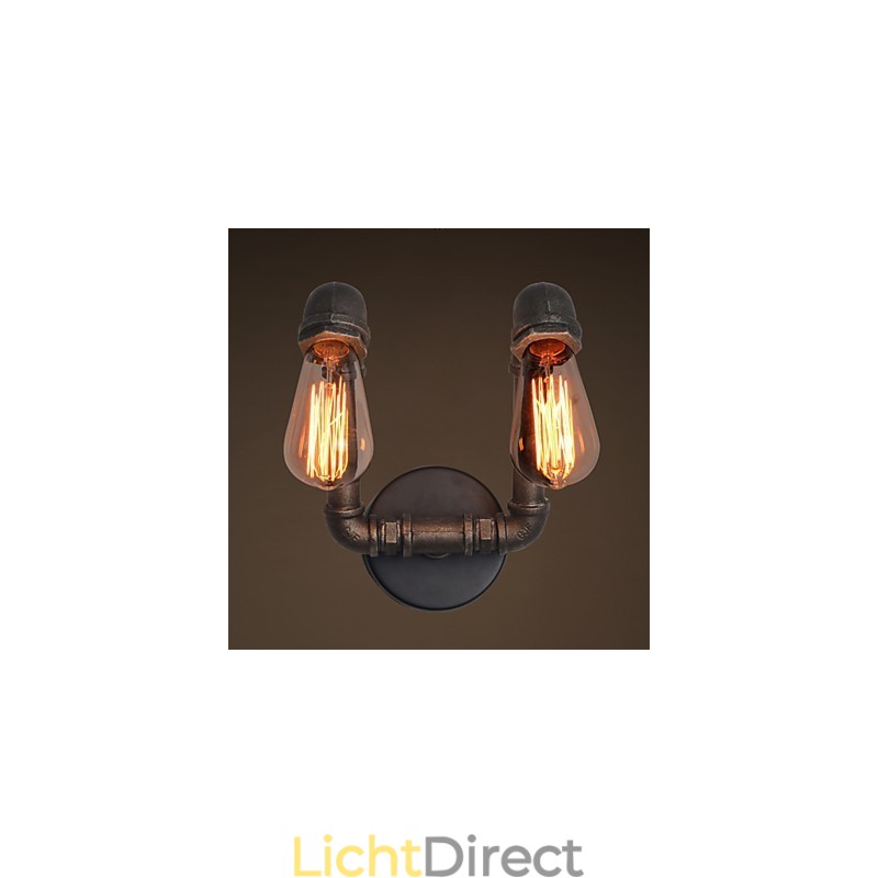 Retro metalen wandlamp voor koffieshop