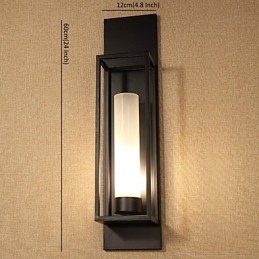 Wandlampen Wandlampen Rustieke Lodge Metalen Eetkamer Slaapkamer Leeskamer Metaal+Glas
