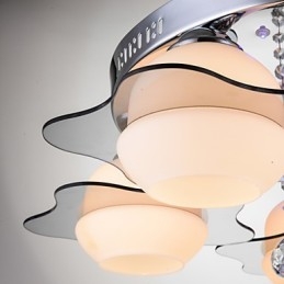 Afstandsbediening 5 lampen met blauwe rode moderne plafondlamp inbouw