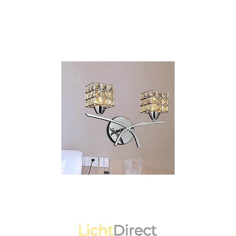 Moderne Kristallen Wandlamp In 2 Lampen