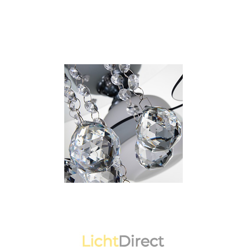 Afstandsbediening 5 lampen met blauwe rode moderne plafondlamp inbouw