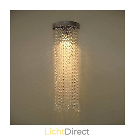 50W MR16 Chromen Wandlamp met Kristallen Kettingen 50W MR16 Chromen Wandlamp met Kristallen Kettingen