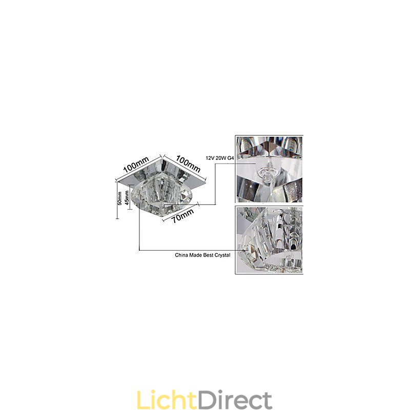 Moderne eigentijdse kristallen mini-stijl inbouw