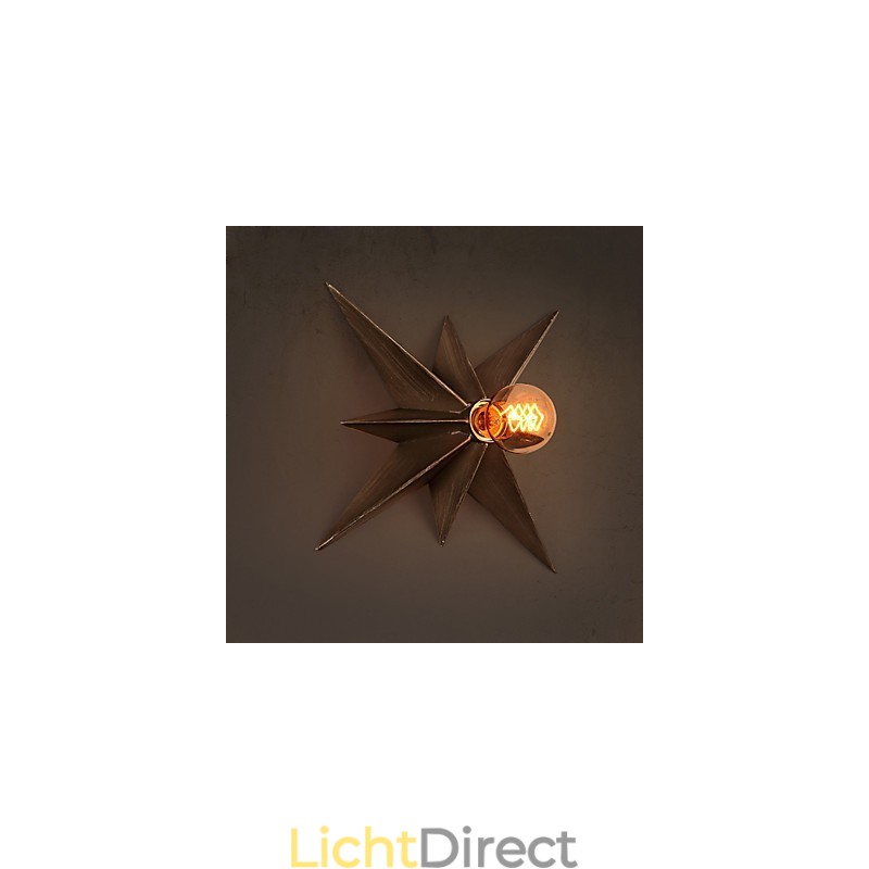 Korte Vijfpuntige Ster Verlichting Gepersonaliseerde Moderne Wandlamp Kinderhuisvestingslampen