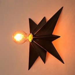 Korte Vijfpuntige Ster Verlichting Gepersonaliseerde Moderne Wandlamp Kinderhuisvestingslampen