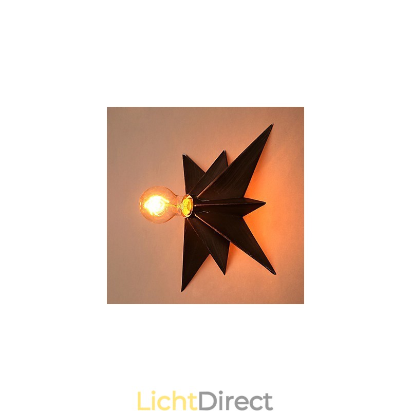 Korte Vijfpuntige Ster Verlichting Gepersonaliseerde Moderne Wandlamp Kinderhuisvestingslampen