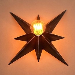 Korte Vijfpuntige Ster Verlichting Gepersonaliseerde Moderne Wandlamp Kinderhuisvestingslampen
