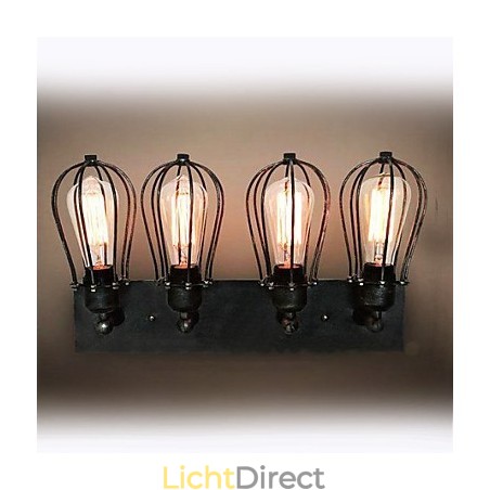 Mini Stijl Wandlampen Rustieke Lodge Metaal