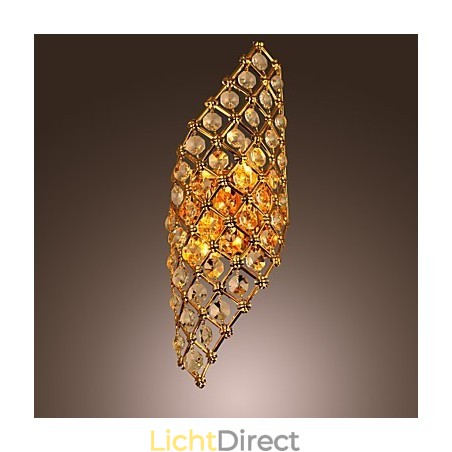 Artistieke Kristallen Wandlamp met 2 Lampen Artistieke Kristallen Wandlamp met 2 Lampen