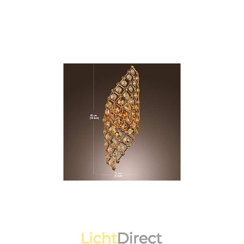 Artistieke Kristallen Wandlamp met 2 Lampen