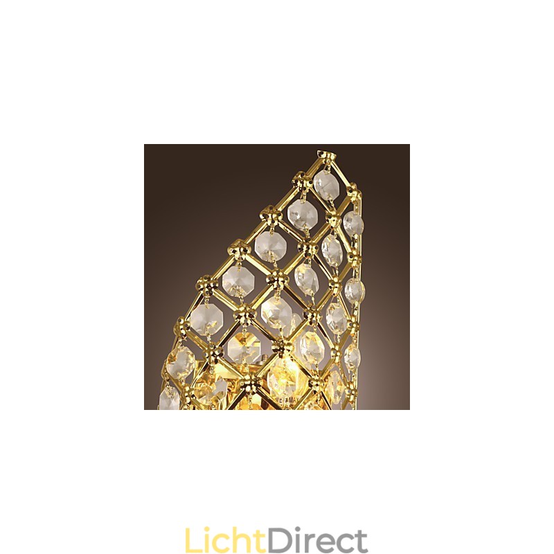 Artistieke Kristallen Wandlamp met 2 Lampen