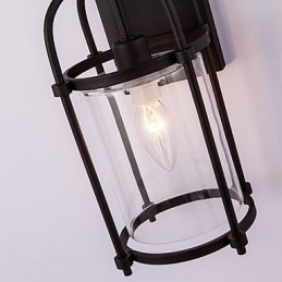 Creatieve industriële look lampen Noord-Amerikaanse stijl wandlampen met Edison Flute lamp binnenin bardecoratieverlichting