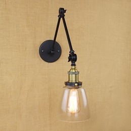 Antieke bronzen decoratieve wandlamp