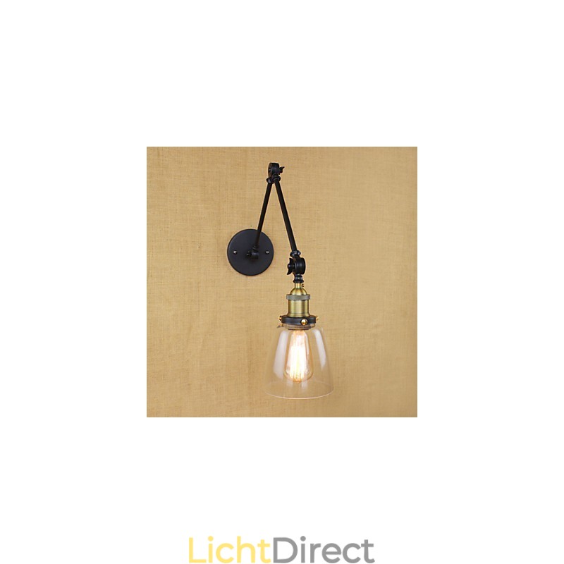 Antieke bronzen decoratieve wandlamp