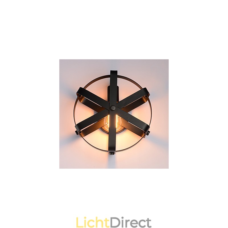 Nieuwe Vintage Stijl Industriële Ronde Wandlamp Balkon Loft Entree Hal Slaapkamer Wandlamp