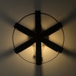 Nieuwe Vintage Stijl Industriële Ronde Wandlamp Balkon Loft Entree Hal Slaapkamer Wandlamp