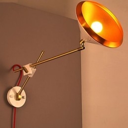 Landelijk Industrieel Wind Herstellend Oude Manieren Smeedijzeren Tuimelschakelaar Gevouwen Wandlamp Verlichting