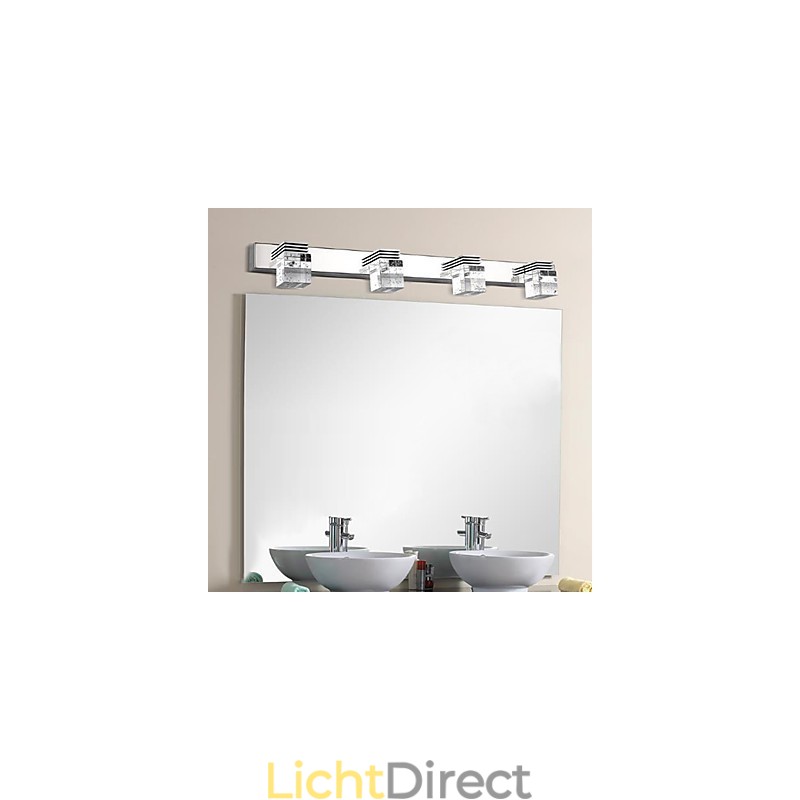 Wandlampen Badkamerverlichting Wandwassers Kristal Mini Stijl Modern Hedendaags Metaal