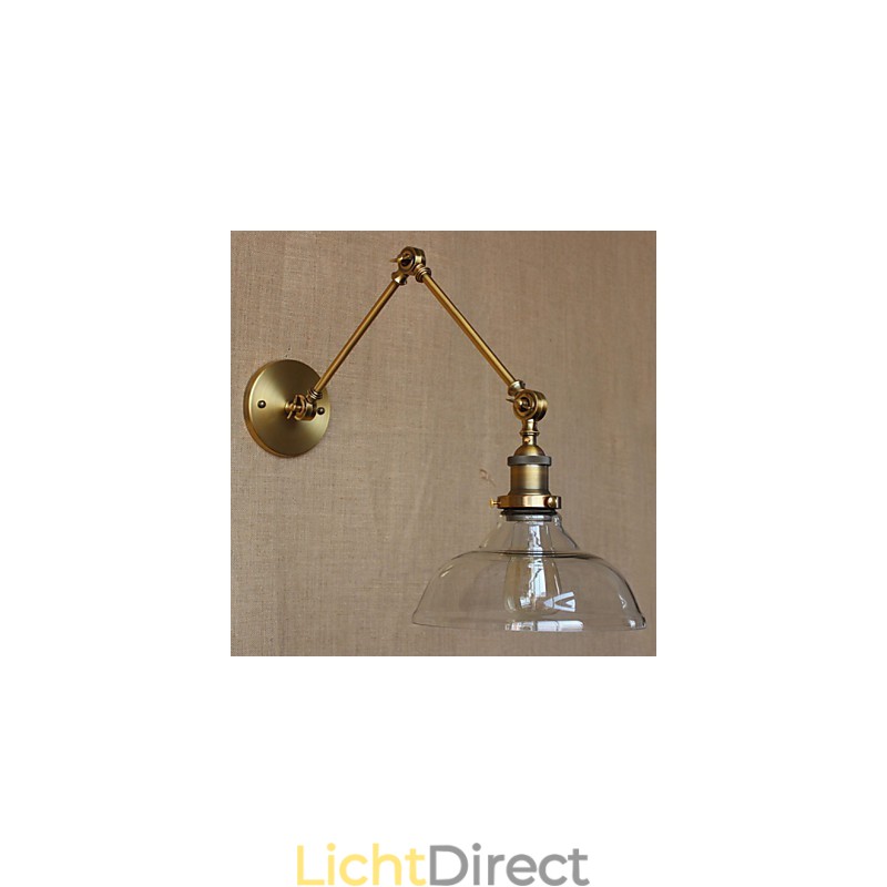 De LOFT Style Designer Lamp Modern Glas Brons Café Decoratieve Wandlamp