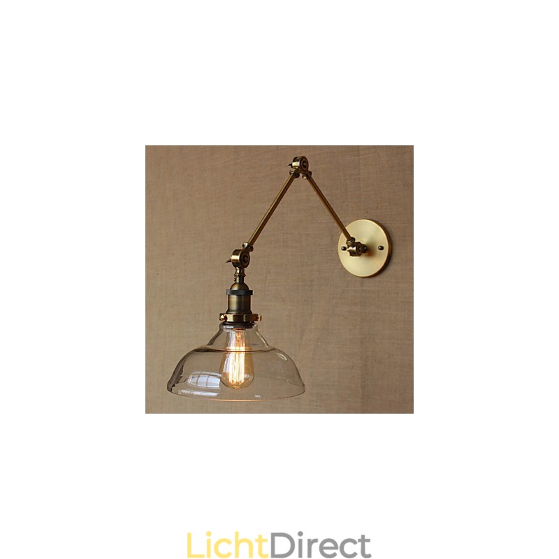 De LOFT Style Designer Lamp Modern Glas Brons Café Decoratieve Wandlamp