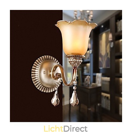 Europa Type Herstel van oude manieren Smeedijzer Slaapkamer Kristalglas Wandlamp Licht Europa Type Herstel van oude manieren Smeedijzer Slaapkamer Kristalglas Wandlamp Licht