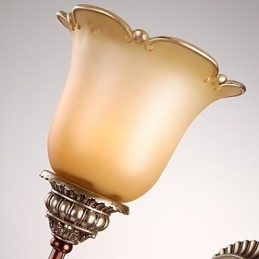 Europa Type Herstel van oude manieren Smeedijzer Slaapkamer Kristalglas Wandlamp Licht