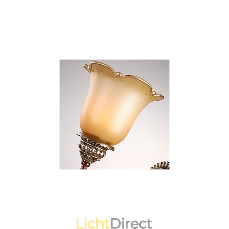 Europa Type Herstel van oude manieren Smeedijzer Slaapkamer Kristalglas Wandlamp Licht