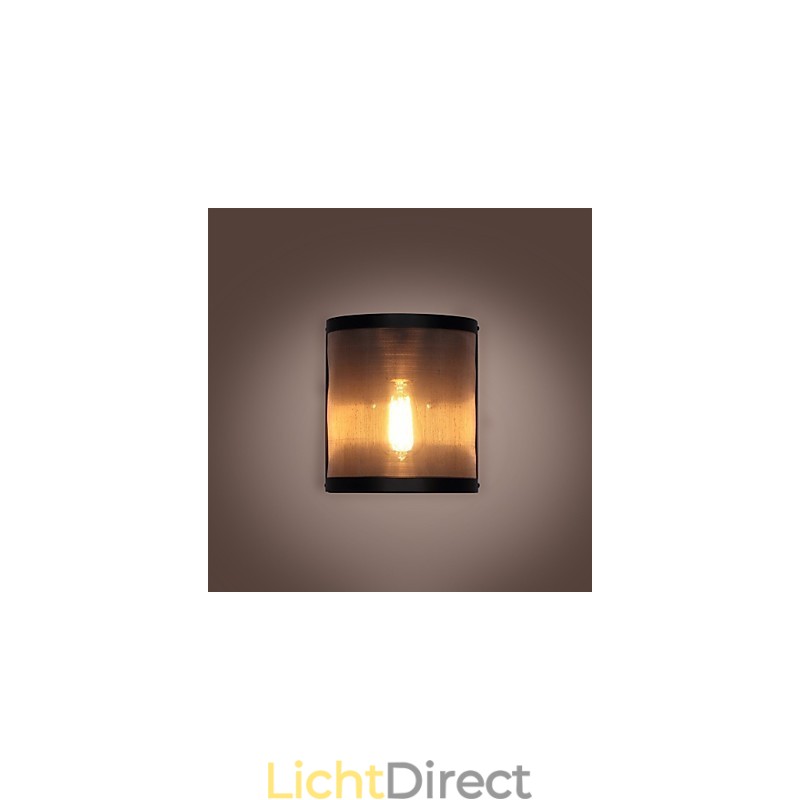 Vintage Stijl Eenvoud stalen gaas en metalen wandlamp Woonkamer Hal Zolder Garage Kelder Wandlamp