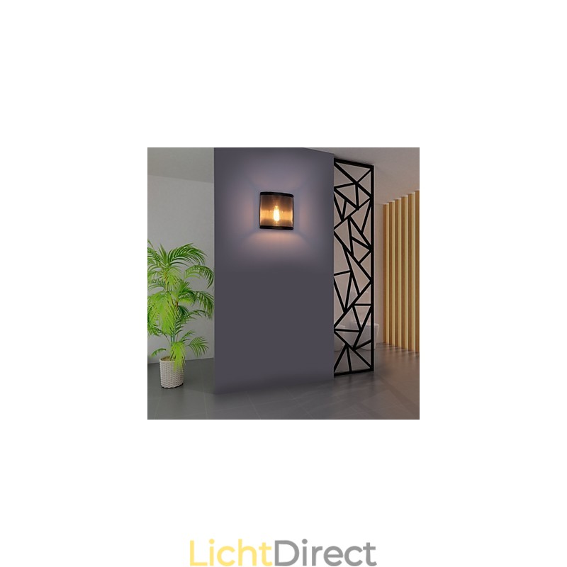 Vintage Stijl Eenvoud stalen gaas en metalen wandlamp Woonkamer Hal Zolder Garage Kelder Wandlamp