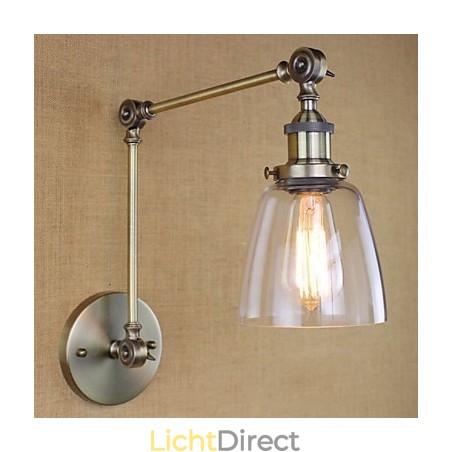 Retro Vintage Exclusieve Hotel Lobby Slaapkamer Nachtkastje RACK Antieke Bronzen Decoratieve Wandlamp