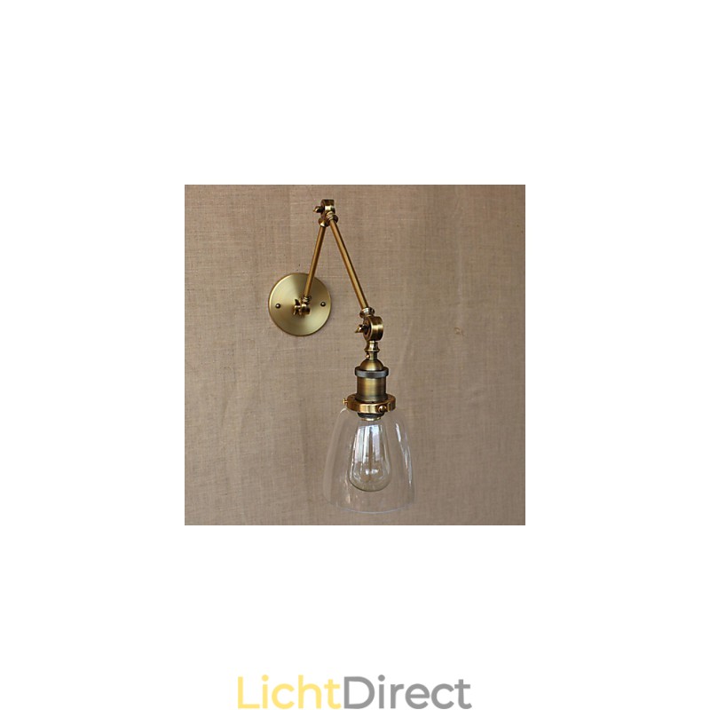 Retro Vintage Exclusieve Hotel Lobby Slaapkamer Nachtkastje RACK Antieke Bronzen Decoratieve Wandlamp