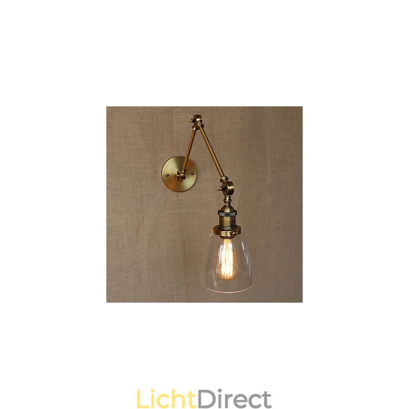 Retro Vintage Exclusieve Hotel Lobby Slaapkamer Nachtkastje RACK Antieke Bronzen Decoratieve Wandlamp