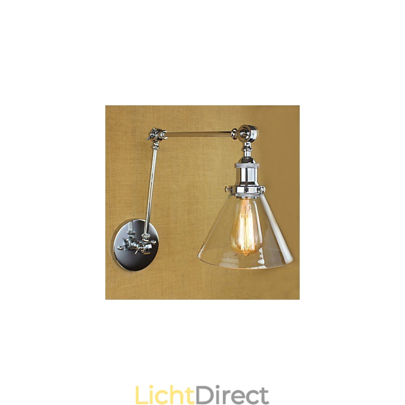 Zilveren mediterrane dorpscomplex decoratieve wandlamp