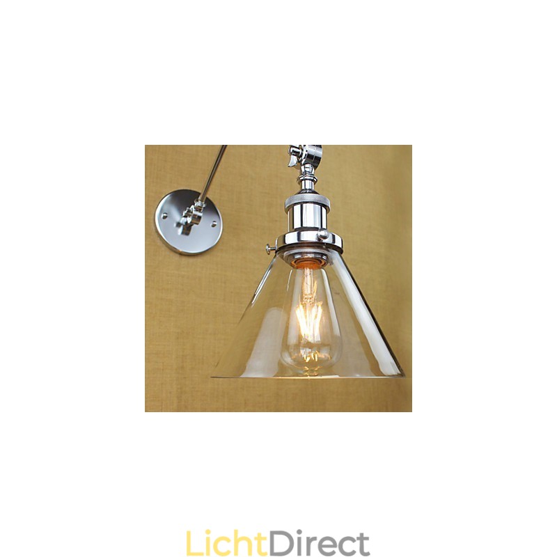 Zilveren mediterrane dorpscomplex decoratieve wandlamp