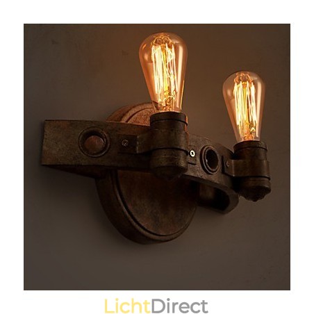 Amerikaanse creatieve restauratie van oude manieren smeedijzeren volle maan kapmessen wandlamp lichten Amerikaanse creatieve restauratie van oude manieren smeedijzeren volle maan kapmessen wandlamp lichten