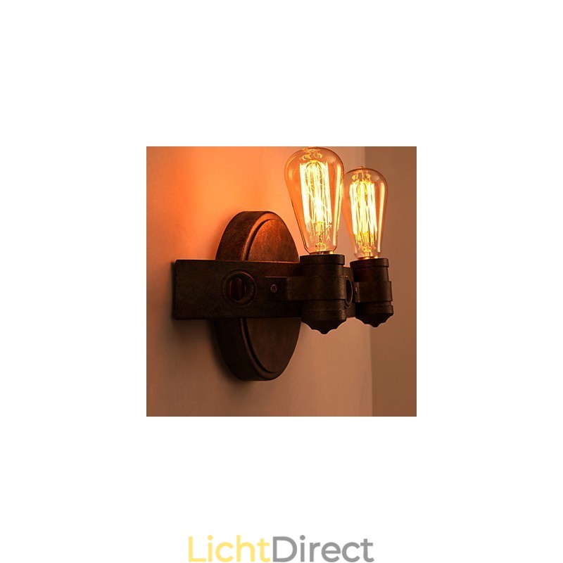 Amerikaanse creatieve restauratie van oude manieren smeedijzeren volle maan kapmessen wandlamp lichten