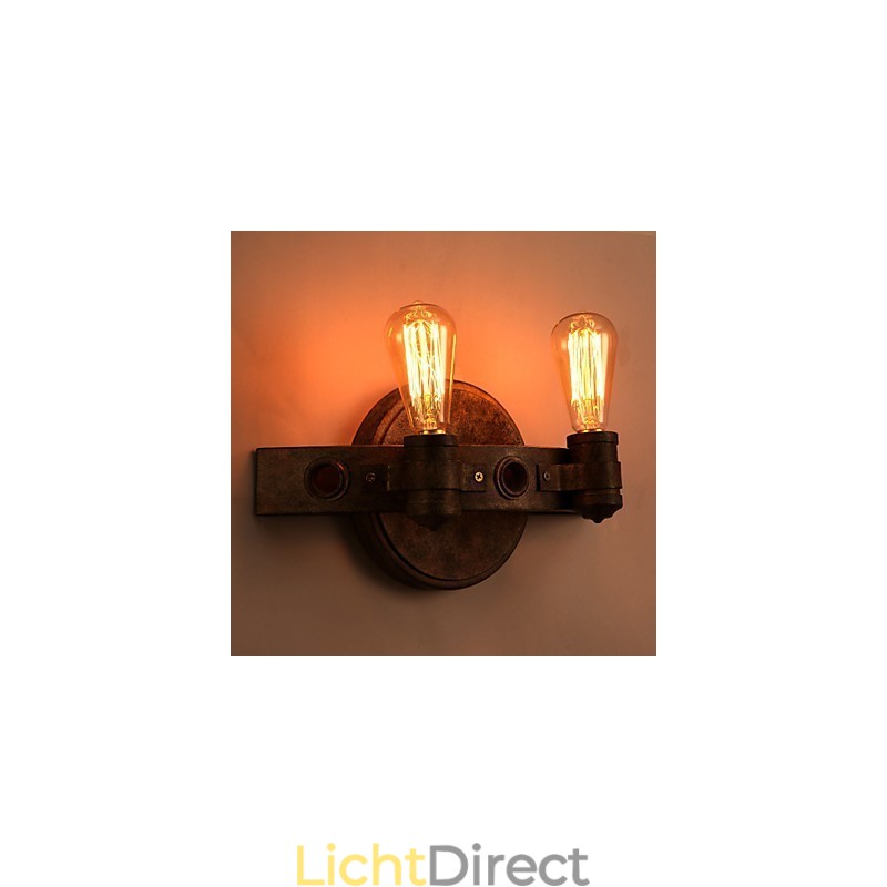 Amerikaanse creatieve restauratie van oude manieren smeedijzeren volle maan kapmessen wandlamp lichten