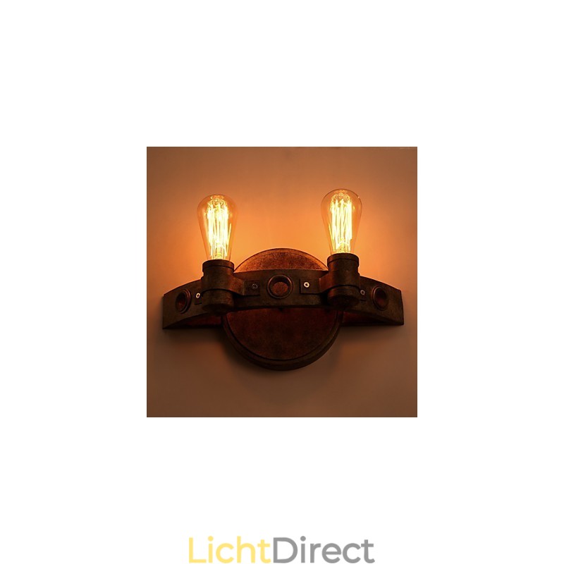 Amerikaanse creatieve restauratie van oude manieren smeedijzeren volle maan kapmessen wandlamp lichten
