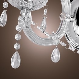 Elegante kristallen wandlamp met 2 lampen