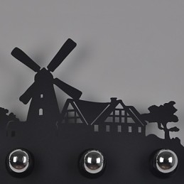 4 lampen Amerikaanse dorp pastorale LOFT stijl slaapkamer gangpad ijzer retro wandlampen