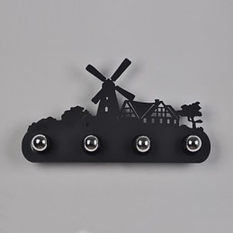 4 lampen Amerikaanse dorp pastorale LOFT stijl slaapkamer gangpad ijzer retro wandlampen
