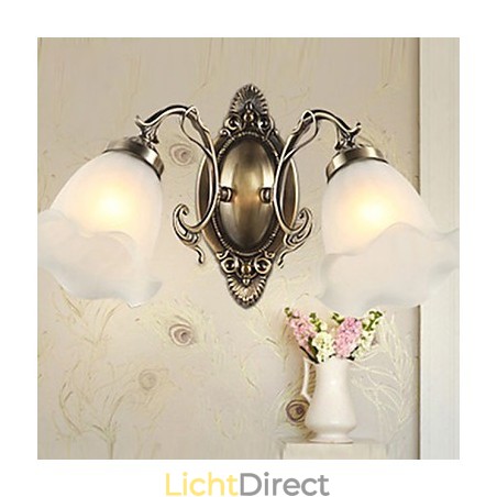 Retro Glas Eenvoudige Europese Moderne Elegantie Smeedijzeren Wandlamp Licht Retro Glas Eenvoudige Europese Moderne Elegantie Smeedijzeren Wandlamp Licht