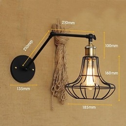 Wandlampen Schommellampen Leeswandlampen Mini Stijl Rustieke Lodge Metaal