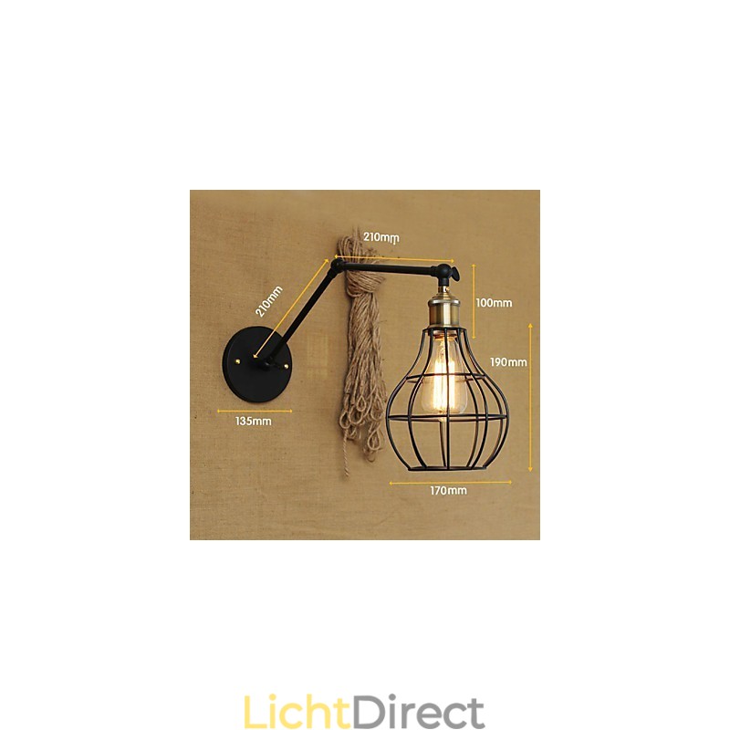 Wandlampen Schommellampen Leeswandlampen Mini Stijl Rustieke Lodge Metaal