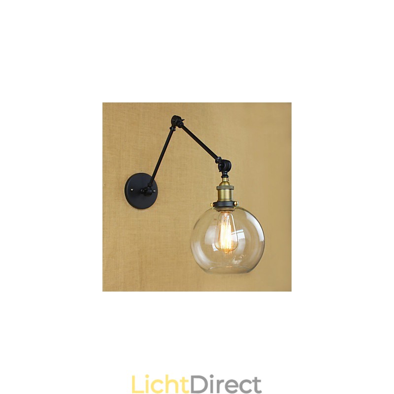 De lange arm van de glazen wand IJzer Industrieel Creatief Telescopisch Slaapkamer Retro Nostalgisch Restaurant Opvouwbaar Gangpad