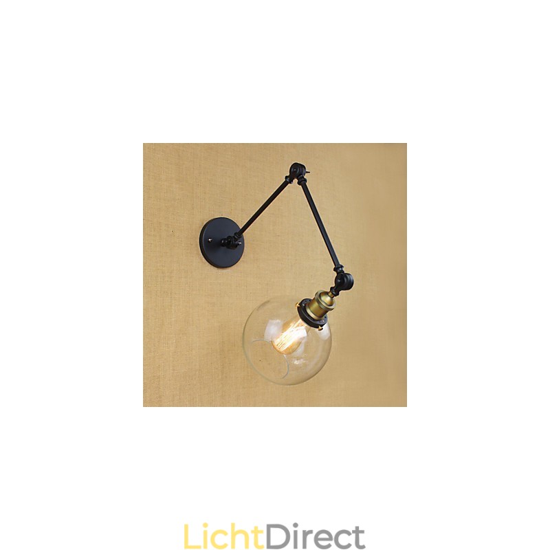 De lange arm van de glazen wand IJzer Industrieel Creatief Telescopisch Slaapkamer Retro Nostalgisch Restaurant Opvouwbaar Gangpad