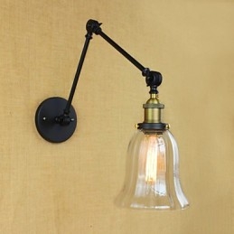 De lange arm van de glazen wand IJzer Industrieel Creatief Telescopisch Slaapkamer Retro Nostalgisch Restaurant Opvouwbaar Gangpad