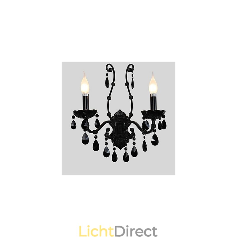 Kristallen Mini Stijl Wandlampen Kaars Wandlampen Modern Hedendaags Metaal