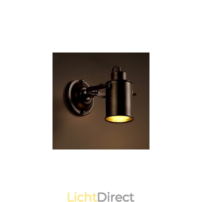 Vintage Wandlamp Industrieel Zwart Smeedijzer Wandlamp Retro Econce Armatuur Edison Lamp Gang Wandverlichting