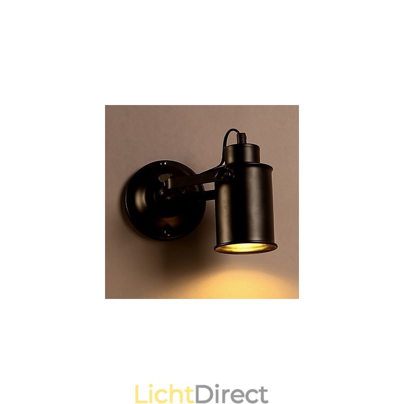 Vintage Wandlamp Industrieel Zwart Smeedijzer Wandlamp Retro Econce Armatuur Edison Lamp Gang Wandverlichting